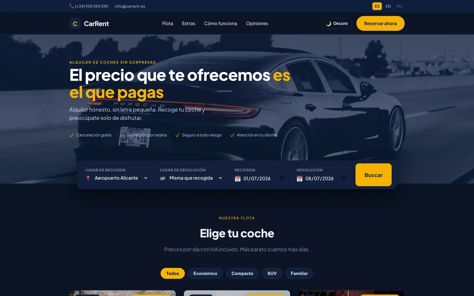 Captura de pantalla de CarRent